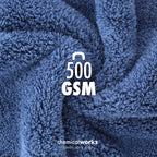 ChemicalWorkz Dark Blue Edgeless Soft Touch Premium Poliertuch 500gsm 40×40 dunkelblau