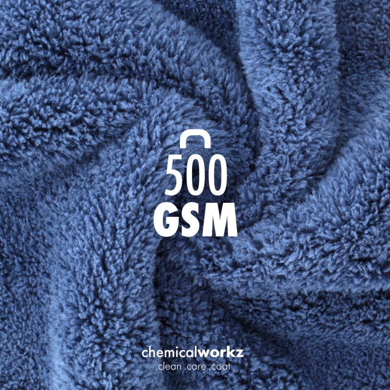 ChemicalWorkz Dark Blue Edgeless Soft Touch Premium Poliertuch 500gsm 40×40 dunkelblau