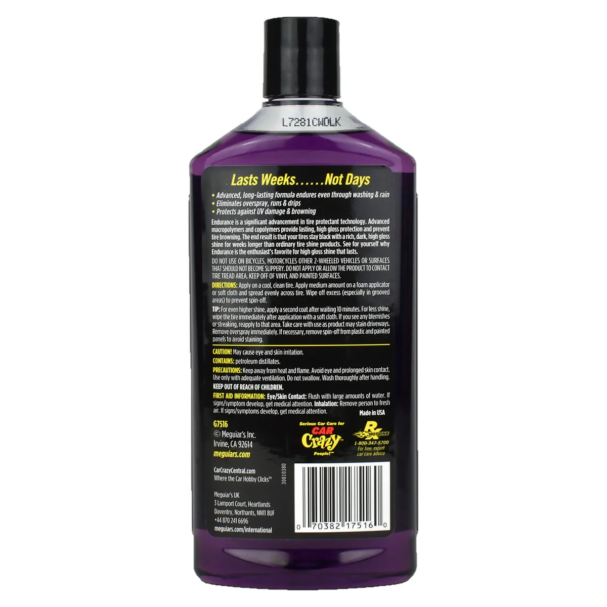 Meguiar's Endurance High Gloss Tire Gel Reifenpflege 473ml